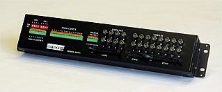 Model 609TA-ND Camera connection box, 2U rack mount, GPIO, 16 in/8 out